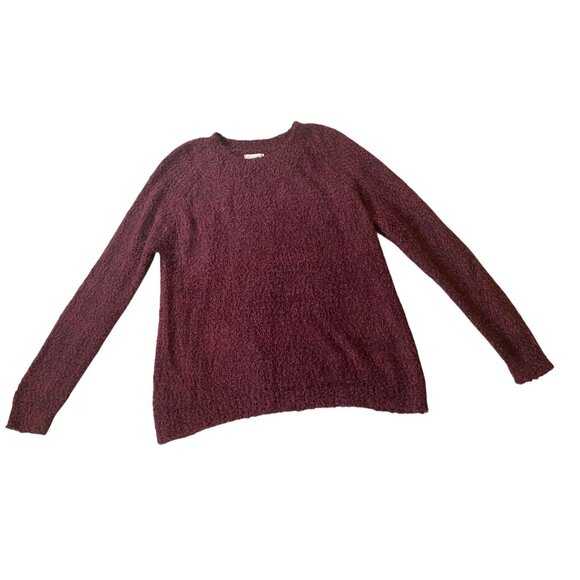 Lauren Conrad Sweaters - NWT Lauren Conrad Burgundy Textured Long-Sleeve Sweater XL
